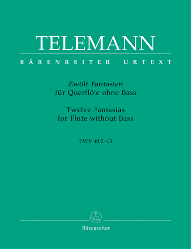 Twelve Fantasias for Flute without Bass TWV 40:2-13