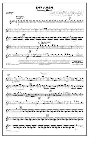 Say Amen (Saturday Night) (arr. Matt Conaway) - Xylophone