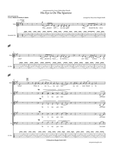 His Eye Is On The Sparrow