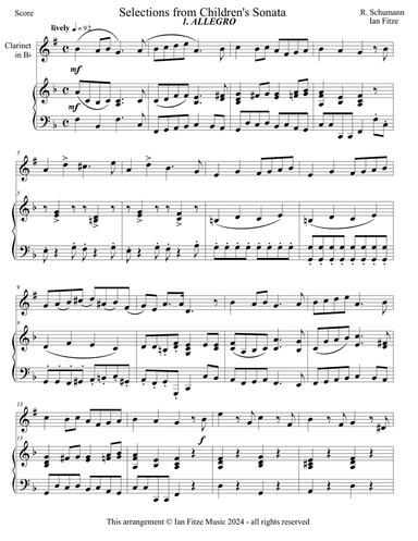 Two Selections from Sonatas for Children