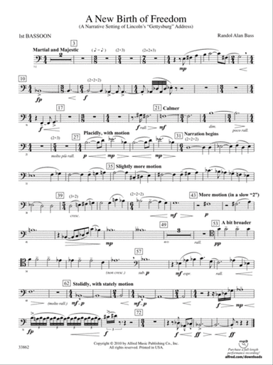 A New Birth of Freedom: Bassoon