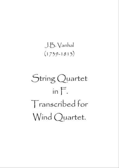 String Quartet in F