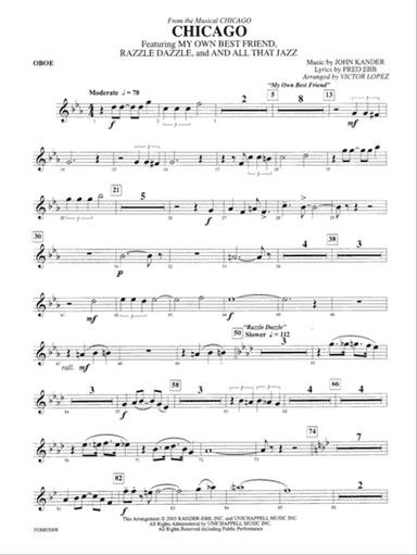 Chicago (from the musical Chicago): Oboe