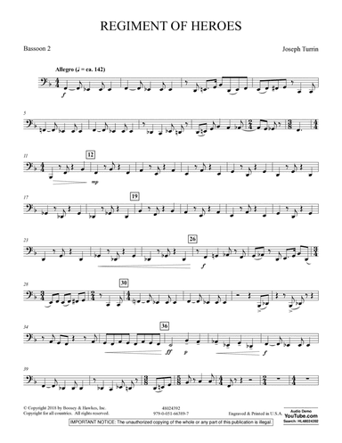 Regiment Of Heroes Windependence Artist Level - Bassoon 2