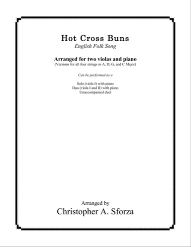 Hot Cross Buns, for two violas and piano