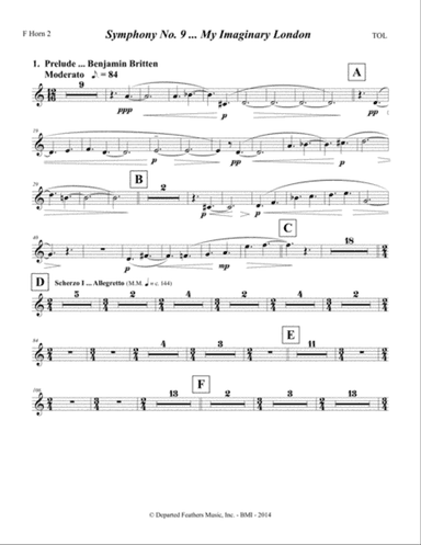 Symphony No. 9 ... My Imaginary London (2013-14) Horn in F part 2