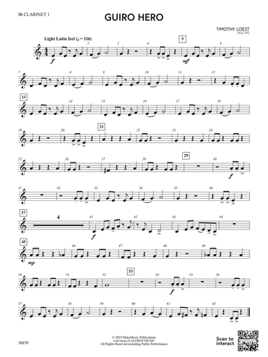 Guiro Hero: 1st B-flat Clarinet