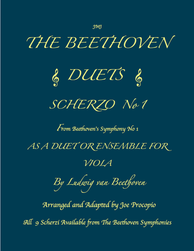 THE BEETHOVEN DUETS FOR VIOLA SCHERZO NO 1