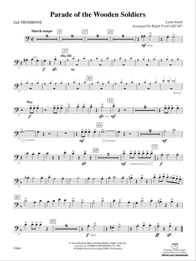 Parade of the Wooden Soldiers: 2nd Trombone