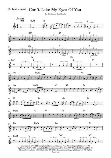 Can't Take My Eyes Off Of You