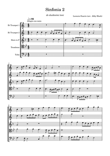 Sinfonia 2 a 5