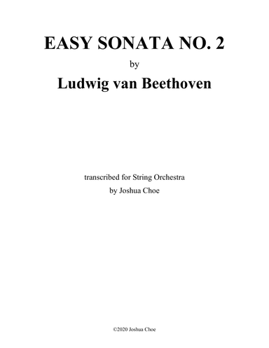 Easy Sonata, Op. 49, No. 2