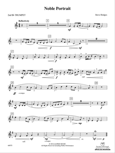 Noble Portrait: 2nd B-flat Trumpet