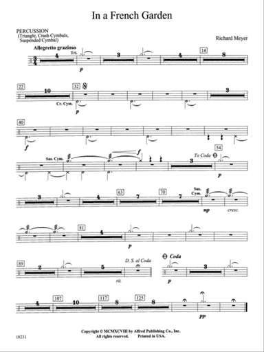 In a French Garden: 1st Percussion