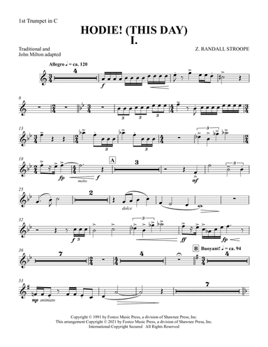 Hodie (This Day) - Trumpet 1 in C