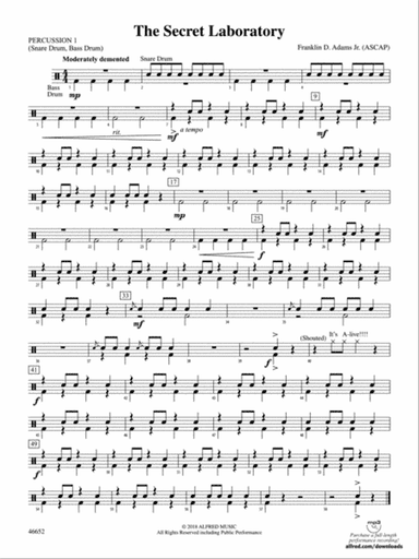 The Secret Laboratory: 1st Percussion