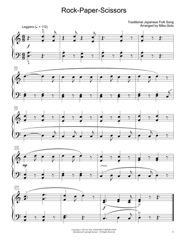 Rock-Paper-Scissors (arr. Mika Goto)
