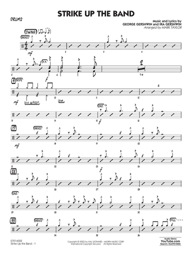 Strike Up the Band (arr. Mark Taylor) - Drums