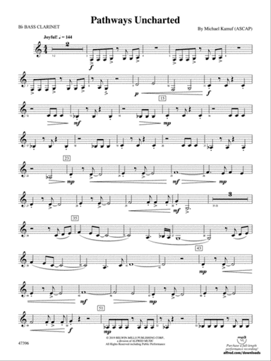 Pathways Uncharted: B-flat Bass Clarinet