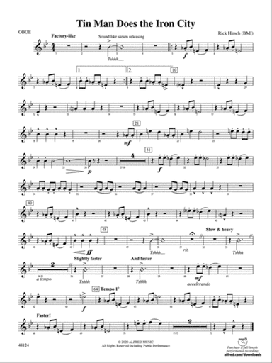 Tin Man Does the Iron City: Oboe