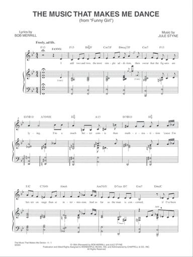 Music That Makes Me Dance, The (From "Funny Girl")