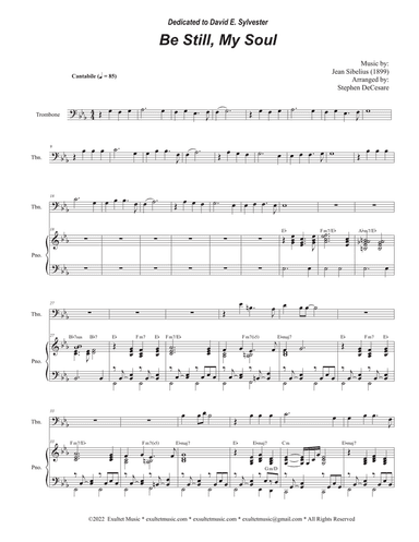 Be Still, My Soul (Trombone solo and Piano)