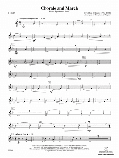Chorale and March: 1st F Horn