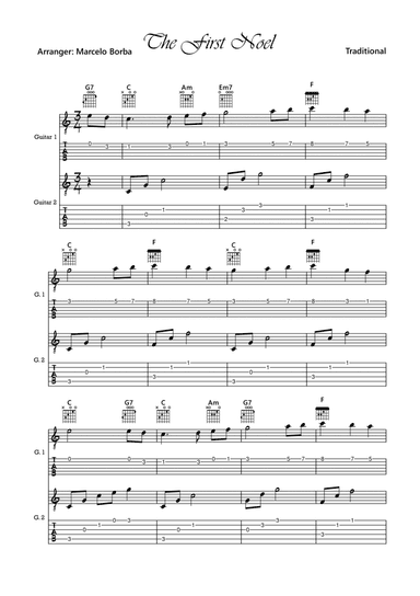 The First Noel (Guitar Duet)