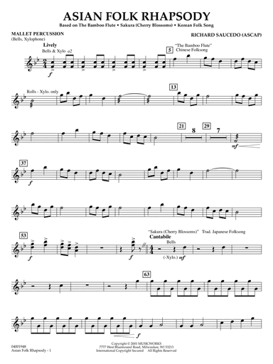 Asian Folk Rhapsody - Mallet Percussion