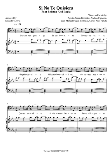 Si No Te Quisiera Feat Belinda And Lapiz