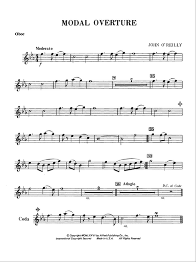 Modal Overture: Oboe