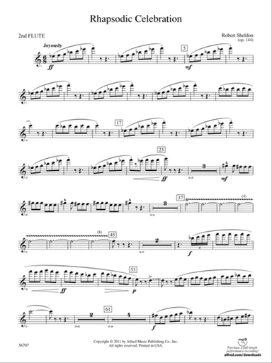 Rhapsodic Celebration: 2nd Flute