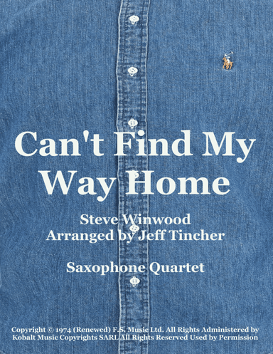 Can't Find My Way Home