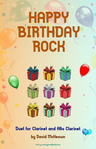Happy Birthday Rock, for Clarinet and Alto Clarinet Duet