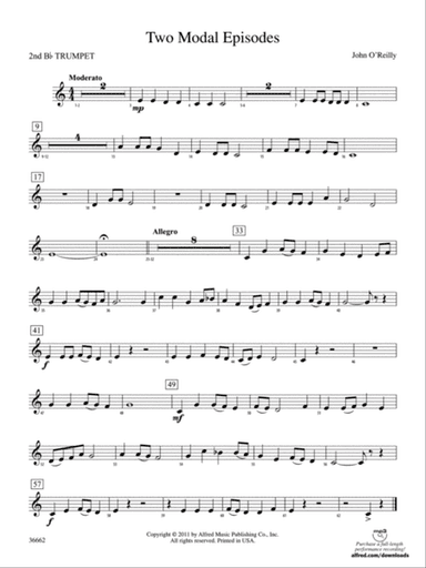 Two Modal Episodes: 2nd B-flat Trumpet