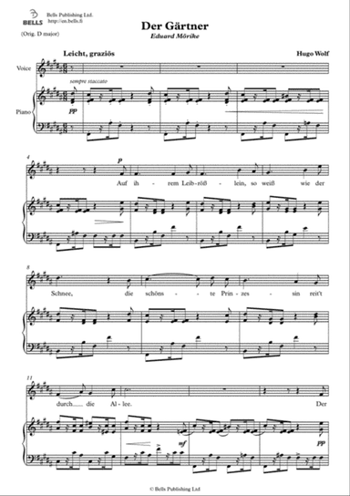 Der Gartner (B Major)