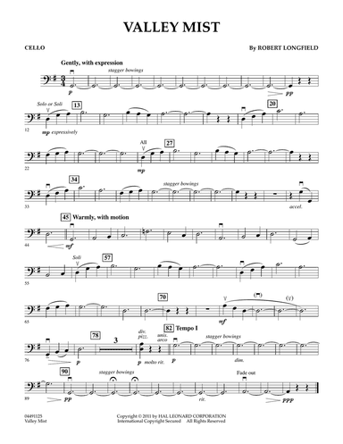 Valley Mist - Cello