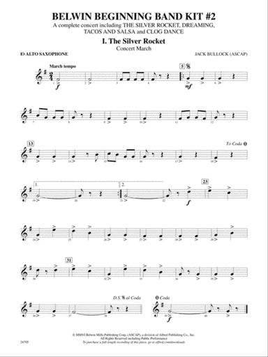 Belwin Beginning Band Kit #2: E-flat Alto Saxophone