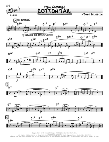 Cotton Tail (solo only)
