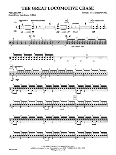 The Great Locomotive Chase: 1st Percussion
