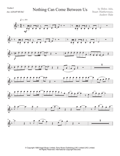 Nothing Can Come Between Us