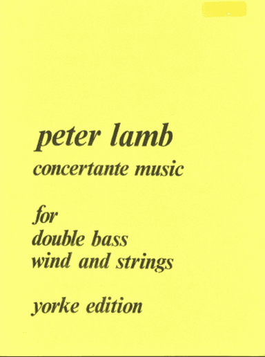 Concertante Music. DB & Pf
