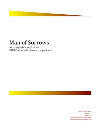 Choral - "Man of Sorrows" SATB
