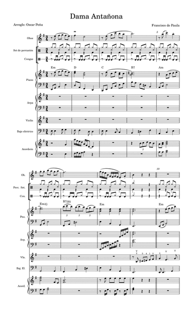 Dama Antañona para Violin