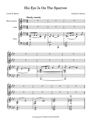 His Eye Is On The Sparrow