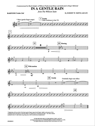 In a Gentle Rain: Baritone T.C.