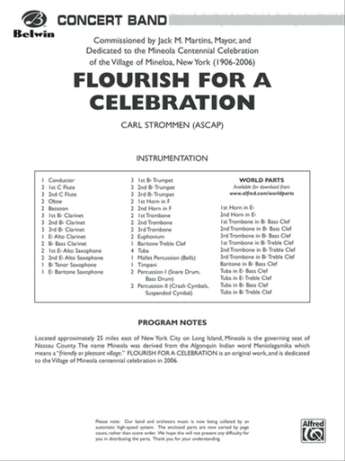 Flourish for a Celebration: Score