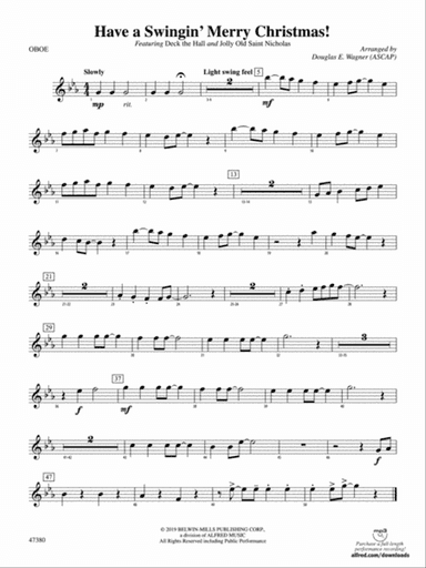 Have a Swingin' Merry Christmas!: Oboe