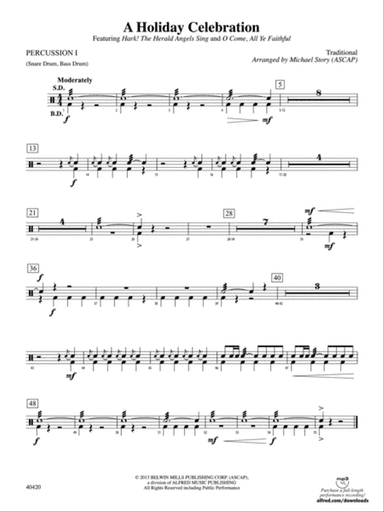 A Holiday Celebration: 1st Percussion