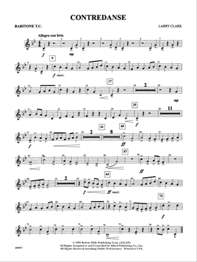 Contredanse: Baritone T.C.